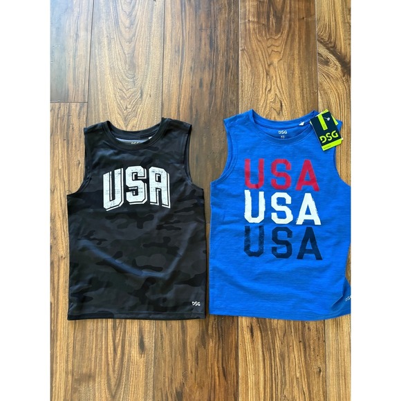DSG Other - Boys' DSG USA Tank Top Bundle – Blue & Black Camo – Size XS
